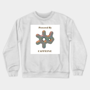 Powered By Caffeine with Caffeine Molecule Crewneck Sweatshirt